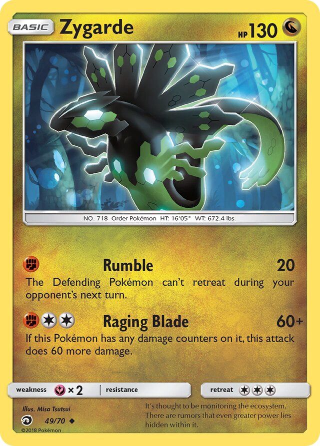 Zygarde - Sun &amp; Moon Dragon majesty 49/70, Fini: Unlimited