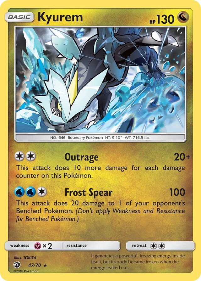 Kyurem - Sun &amp; Moon Dragon majesty 47/70, Fini: Unlimited