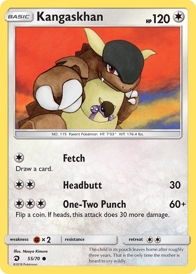 Kangaskhan - Sun &amp; Moon Dragon majesty 55/70, Fini: Unlimited