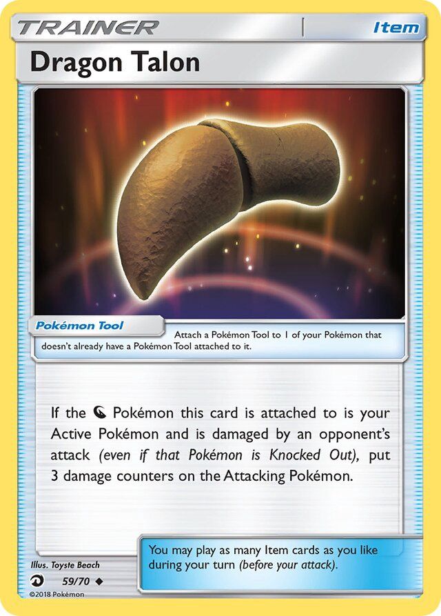 Trainer Dragon talon - Sun &amp; Moon Dragon majesty 59/70, Fini: Unlimited