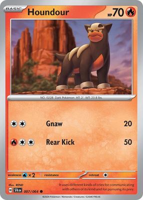 Houndour - Scarlet &amp; Violet Shrouded fable 007/064