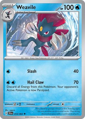 Weavile - Scarlet &amp; Violet Shrouded fable 014/064