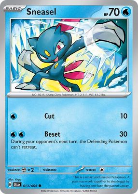 Sneasel - Scarlet &amp; Violet Shrouded fable 013/064