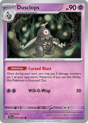 Dusclops - Scarlet &amp; Violet Shrouded fable 019/064