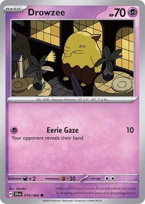 Drowzee - Scarlet &amp; Violet Shrouded fable 016/064