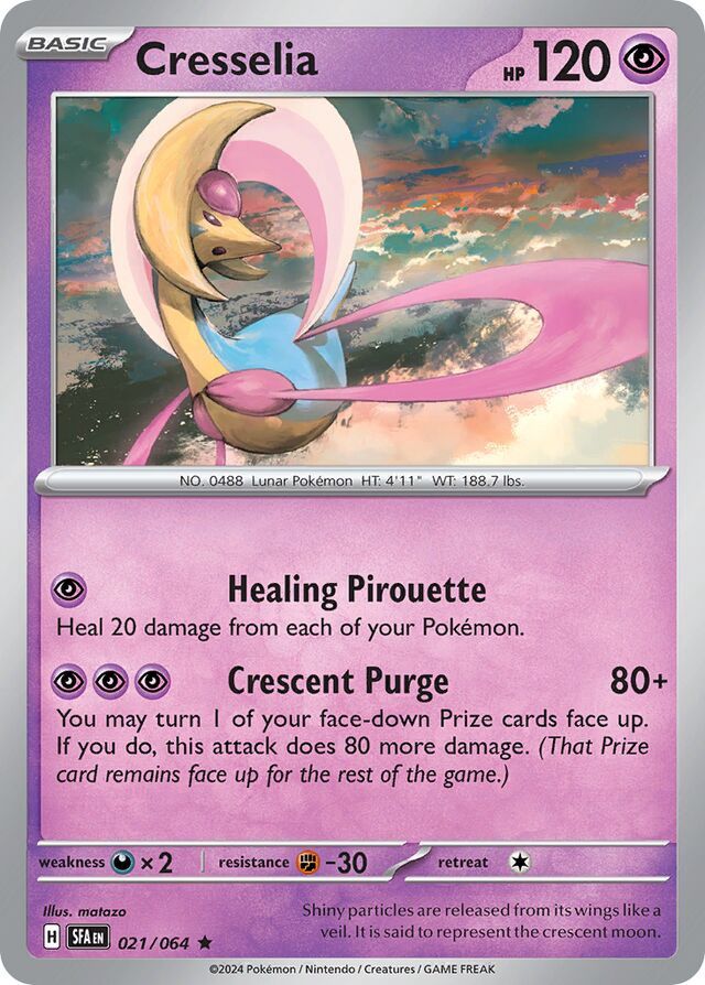 Cresselia - Scarlet &amp; Violet Shrouded fable 021/064, Fini: Unlimited