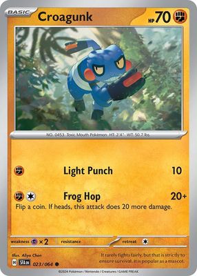 Croagunk - Scarlet &amp; Violet Shrouded fable 023/064