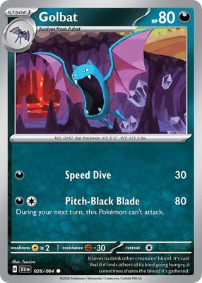 Golbat - Scarlet &amp; Violet Shrouded fable 028/064