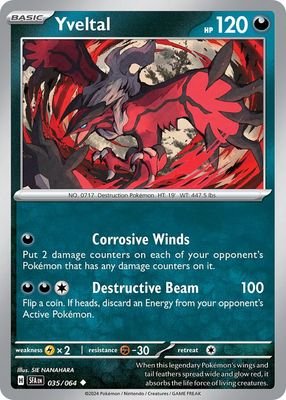 Yveltal - Scarlet &amp; Violet Shrouded fable 035/064