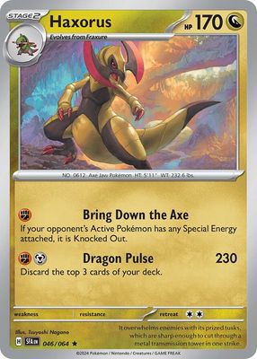 Haxorus - Scarlet &amp; Violet Shrouded fable 046/064