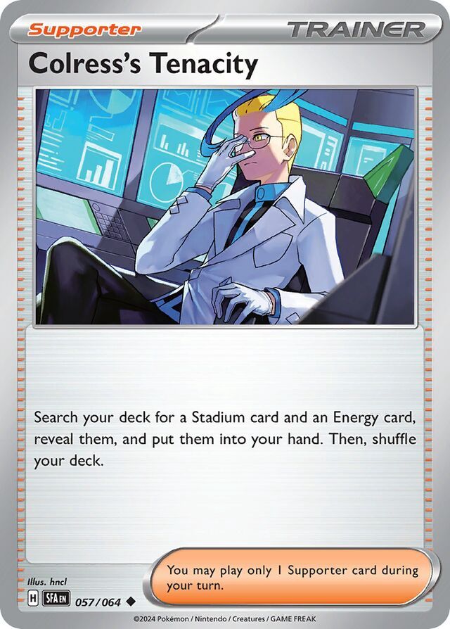 Trainer Colress&#39;s tenacity - Scarlet &amp; Violet Shrouded fable 057/064, Fini: Unlimited