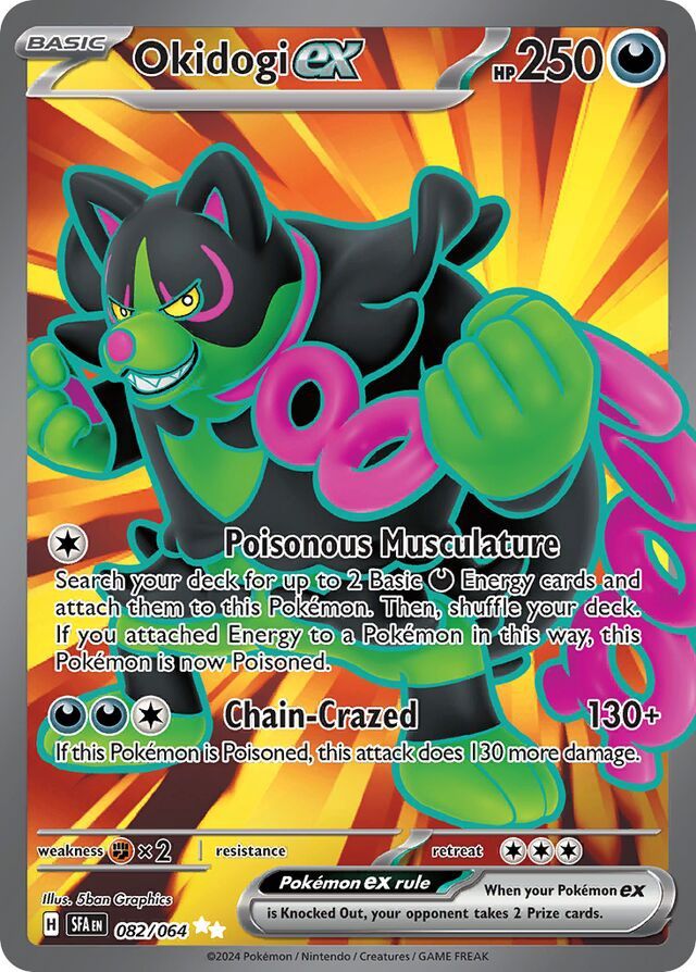 Okidogi EX - Scarlet &amp; Violet Shrouded fable 082/064, Fini: Holofoil