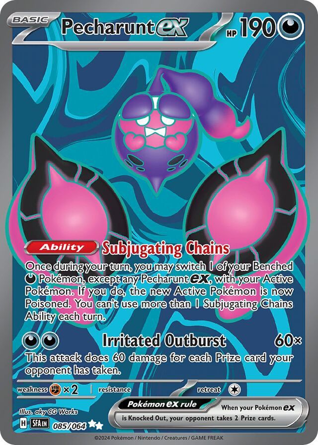 Pecharunt EX - Scarlet &amp; Violet Shrouded fable 085/064, Fini: Holofoil