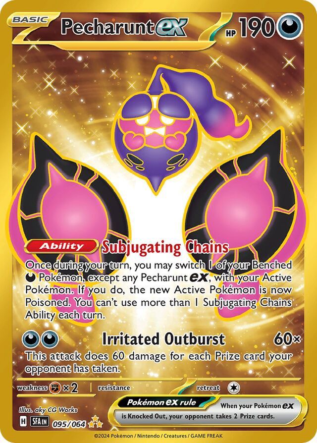 Pecharunt EX - Scarlet &amp; Violet Shrouded fable 095/064, Fini: Holofoil