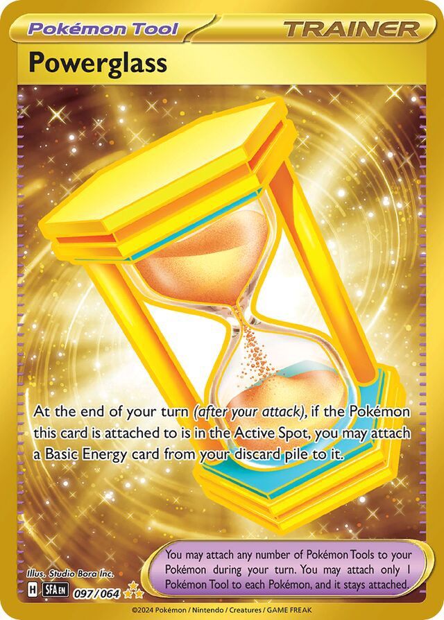 Trainer Powerglass - Scarlet &amp; Violet Shrouded fable 097/064, Fini: Holofoil