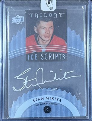 Stan Mikita - Upper Deck Triklogy 2014-15 Ice scripts IS-SM