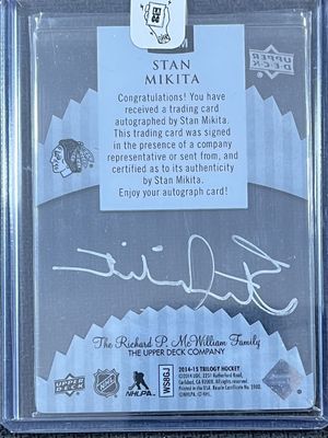 Stan Mikita - Upper Deck Triklogy 2014-15 Ice scripts IS-SM