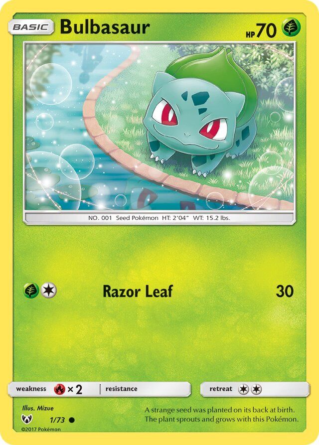 Bulbasaur - Sun &amp; Moon Shining legends 1/73, Fini: Unlimited