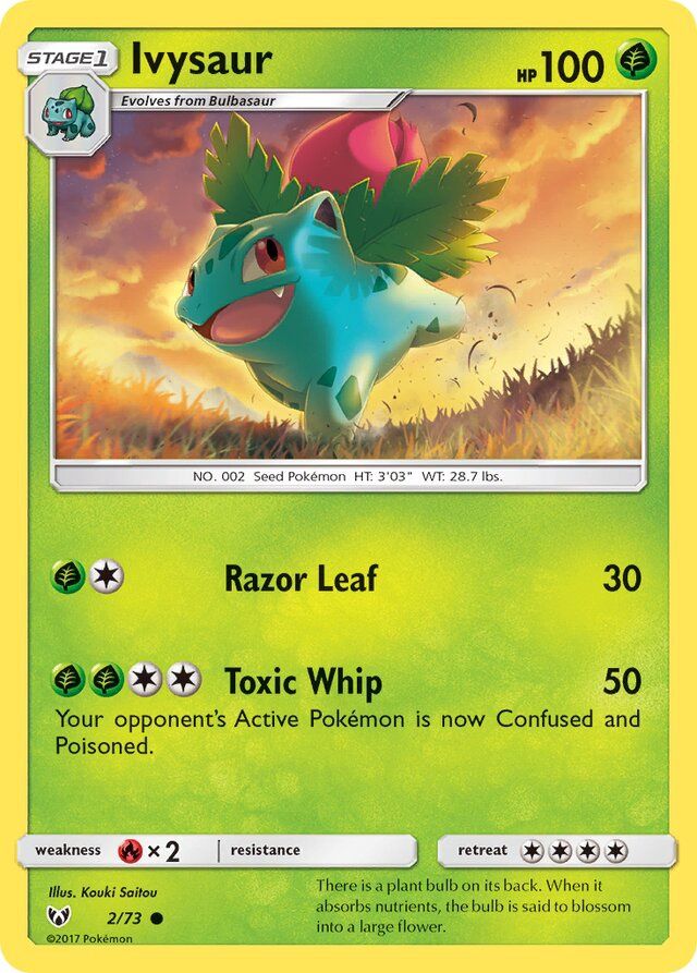 Ivysaur - Sun &amp; Moon Shining legends 2/73, Fini: Unlimited
