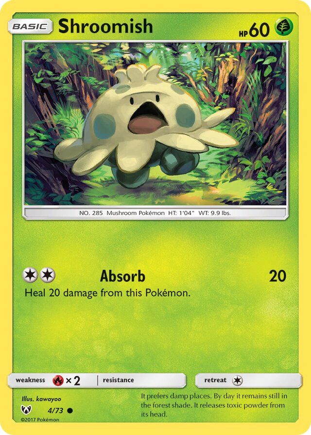 Shroomish - Sun &amp; Moon Shining legends 4/73, Fini: Unlimited