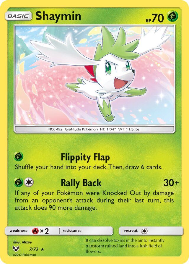 Shaymin - Sun &amp; Moon Shining legends 7/73, Fini: Unlimited