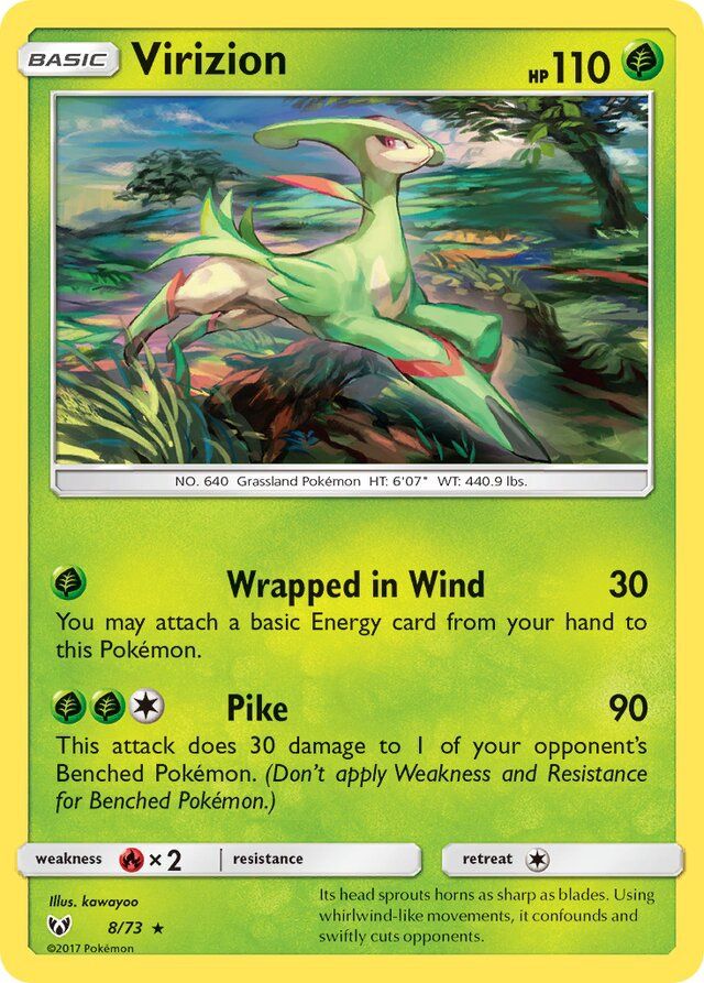 Virizion - Sun &amp; Moon Shining legends 8/73, Fini: Unlimited