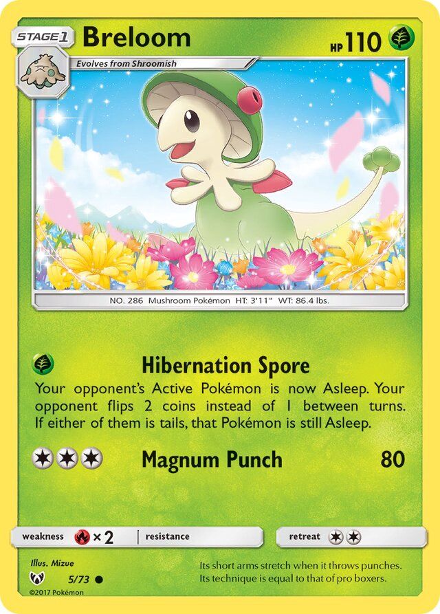 Breloom - Sun &amp; Moon Shining legends 5/73, Fini: Unlimited