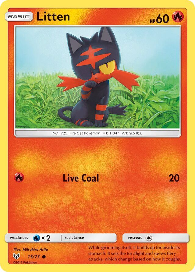 Litten - Sun &amp; Moon Shining legends 15/73, Fini: Unlimited
