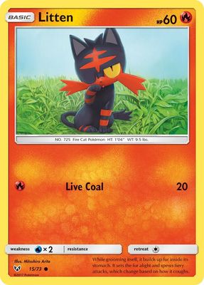 Litten - Sun &amp; Moon Shining legends 15/73