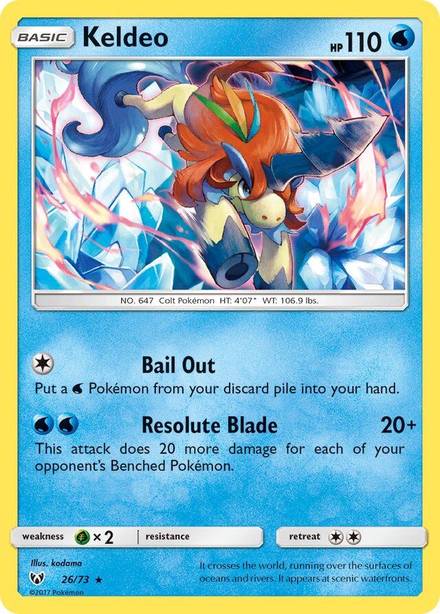 Keldeo - Sun &amp; Moon Shining legends 26/73, Fini: Unlimited