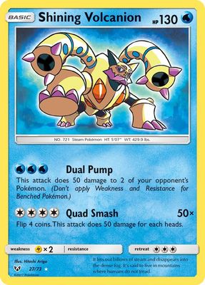Shining Volcanion - Sun &amp; Moon Shining legends 27/73
