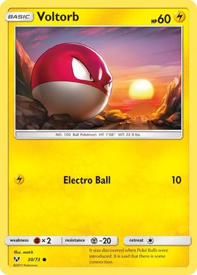 Voltorb - Sun &amp; Moon Shining legends 30/73