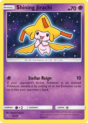 Shining Jirachi - Sun &amp; Moon Shining legends 42/73