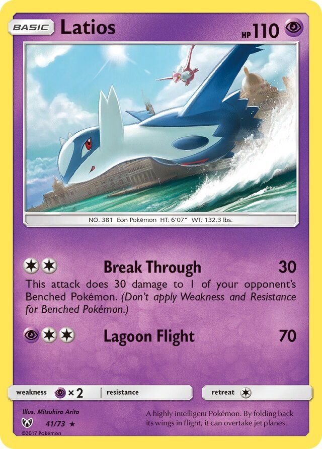 Latios - Sun &amp; Moon Shining legends 41/73, Fini: Unlimited