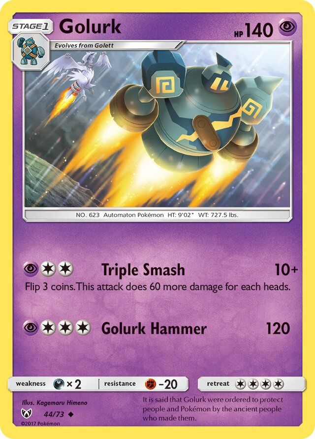 Golurk - Sun &amp; Moon Shining legends 44/73, Fini: Unlimited