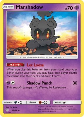 Marshadow - Sun &amp; Moon Shining legends 45/73