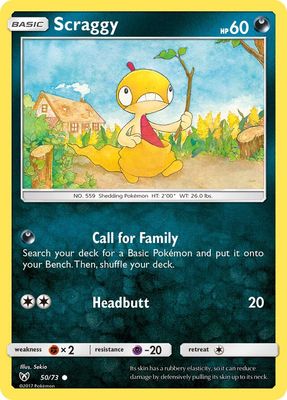 Scraggy - Sun &amp; Moon Shining legends 50/73