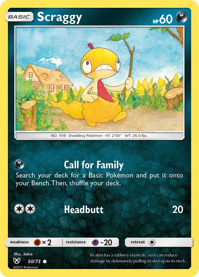 Scraggy - Sun &amp; Moon Shining legends 50/73, Fini: Unlimited