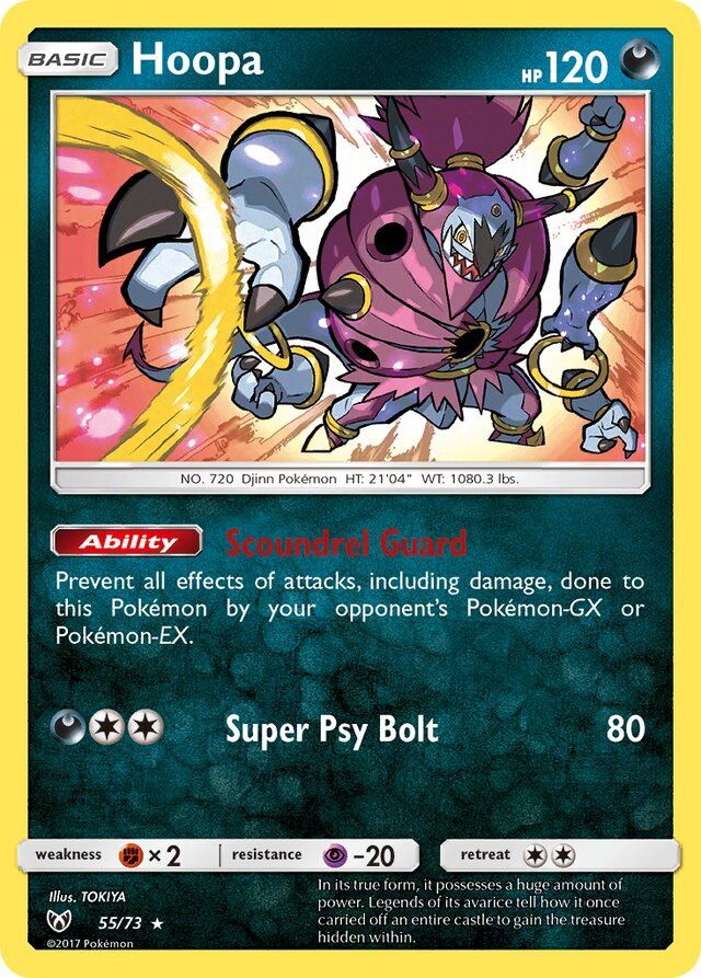 Hoopa - Sun &amp; Moon Shining legends 55/73, Fini: Unlimited
