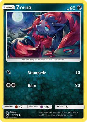 Zorua - Sun &amp; Moon Shining legends 52/73