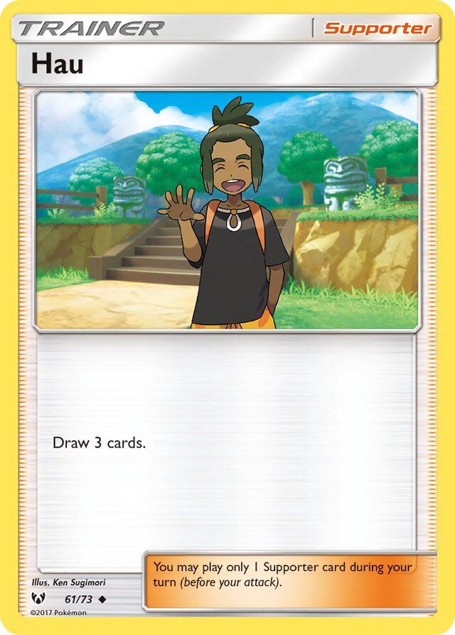 Trainer Hau - Sun &amp; Moon Shining legends 61/73, Fini: Unlimited