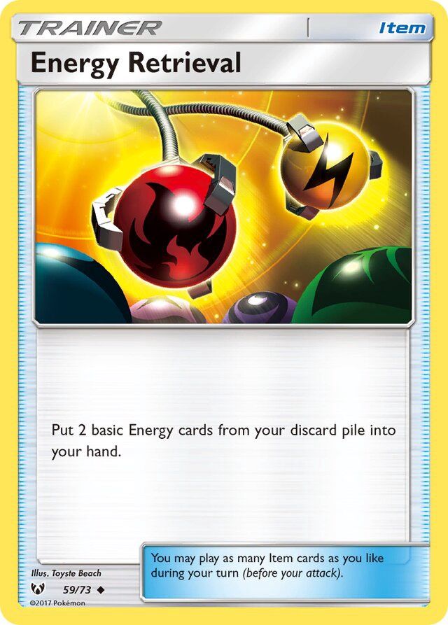 Trainer Energy retrieval - Sun &amp; Moon Shining legends 59/73, Fini: Unlimited