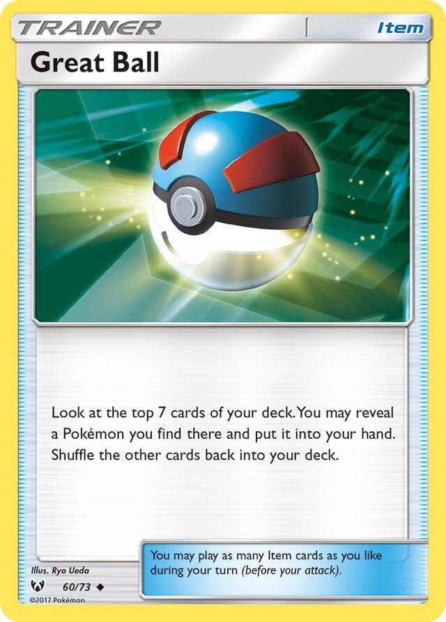 Trainer Great ball - Sun &amp; Moon Shining legends 60/73, Fini: Unlimited