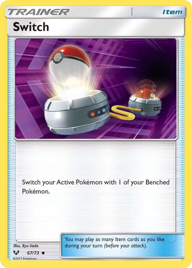 Trainer Switch - Sun &amp; Moon Shining legends 67/73, Fini: Unlimited