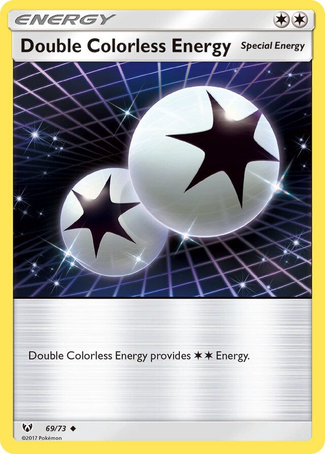 Trainer Double Colorless energy - Sun &amp; Moon Shining legends 69/73, Fini: Unlimited