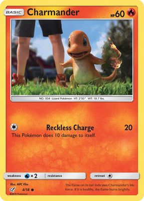 Charmander - Sun &amp; Moon Detective Pikachu 4/18