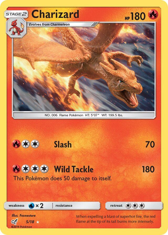 Charizard - Sun &amp; Moon Detective Pikachu 5/18, Fini: Holofoil