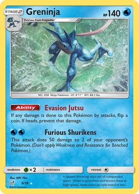 Greninja - Sun &amp; Moon Detective Pikachu 9/18