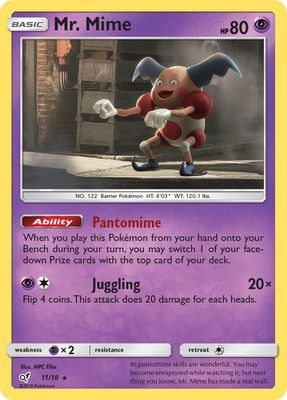 Mr. Mime - Sun &amp; Moon Detective Pikachu 11/18