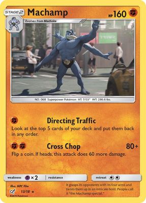 Machamp - Sun &amp; Moon Detective Pikachu 13/18